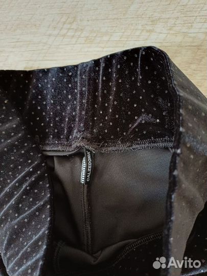 Бархатные лосины с блестками Calzedonia,XS