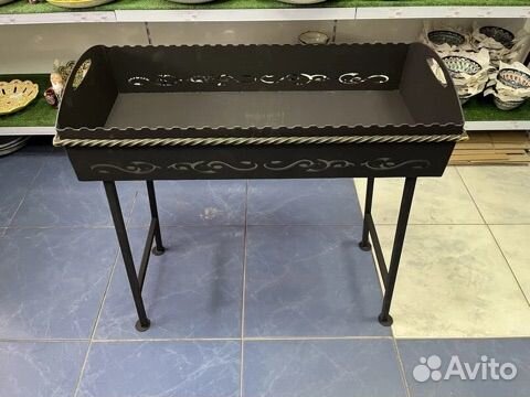 Мангал трансформер премиум с полкой столиком