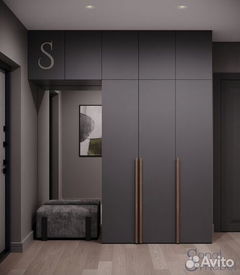 Шкаф распашной однодверный №13 (дуб). 500х2400