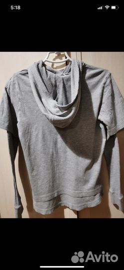 Лонгслив серый