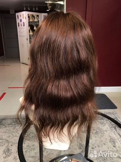 Парик система из натуральных волос (40см)