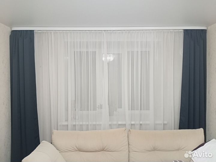 Комплект шторы и тюль бу