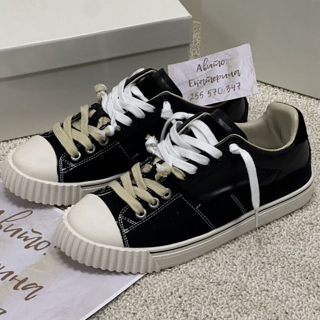 Кеды maison margiela evolution black черные 37-45