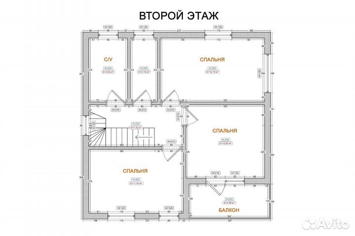 Дом 103 кв.м фасад под ключ с фундаментом 504-11