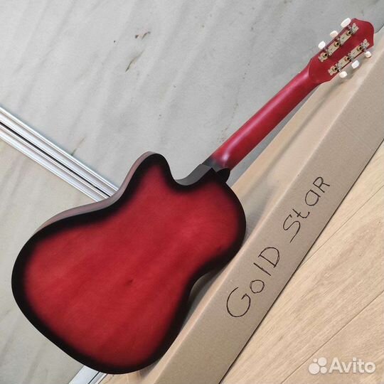 Гитара новая акустическая с широким грифом