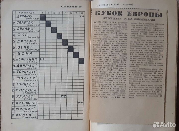 Футбол Справочник-календарь журнал 1964-1974
