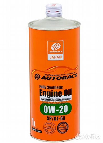 Масло моторное autobacs engine OIL 0W-20 SP GF-6A