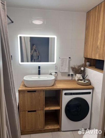 Тумба под раковину для ванной пик, шкаф в нишу