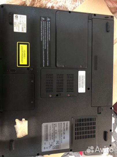 Toshiba ноутбук на запчасти