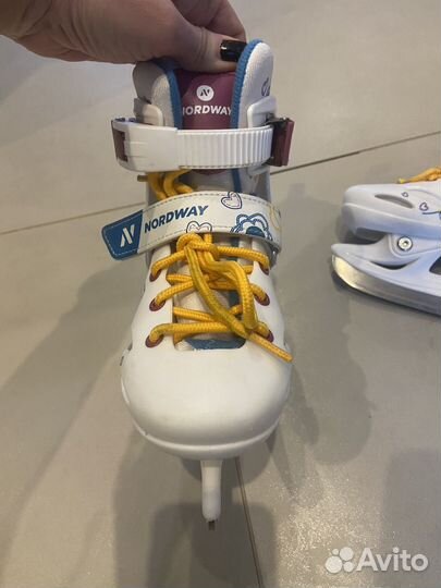 Коньки nordway julia раздвижные 27-30