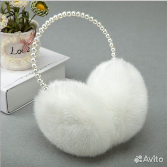 Теплые наушники пушистые