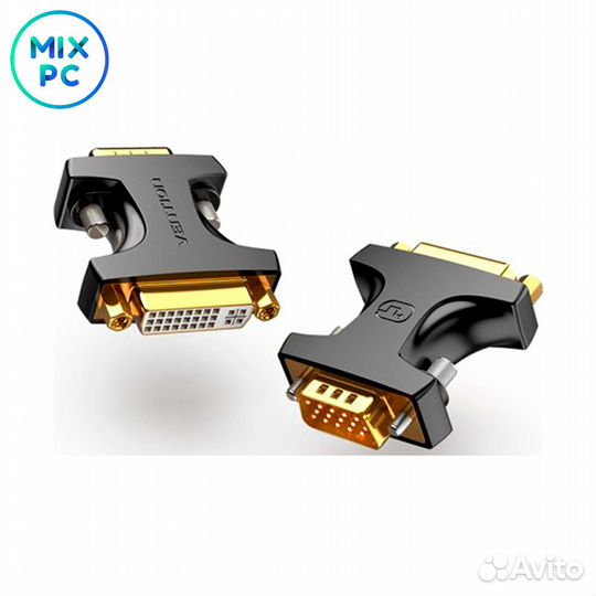 Адаптер-переходник Vention DVI-I 24+5F/ VGA 15M