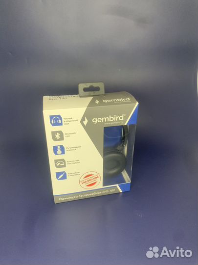 Гарнитура беспроводная Gembird BHS-100