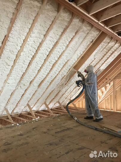 Утепление пенополиуретаном крыши дома