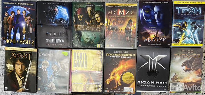 Dvd диски с фильмами и музыкой