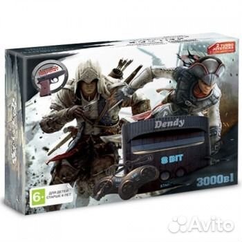 Dendy + 3000 игр, гарантия, пистолет опционально