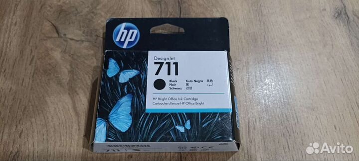 Картридж HP DesignJet 711 (CZ133A), black 80 ml