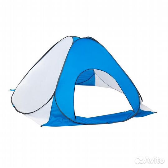 Палатка зимняя автомат 1,8*1,8 бело-голубая без по