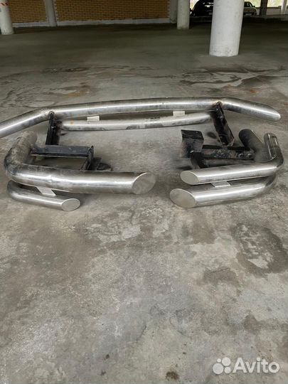 Защита бампера toyota land cruiser 200 - комплект