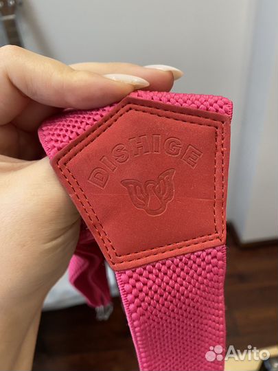 Подтяжки розовые