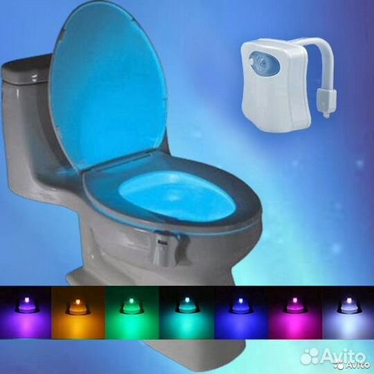 Подсветка унитаза (туалета) с датчиком движения
