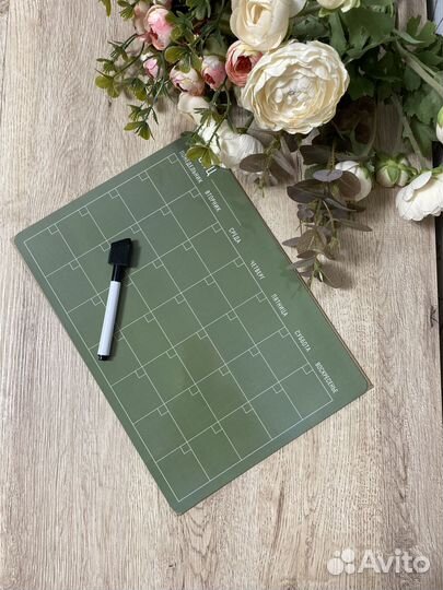 Магнитный планер на холодильник с маркером