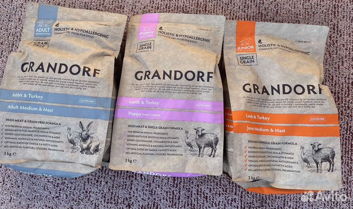 Корм для собак grandorf
