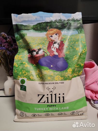 Корм zilli для щенков, 3 кг