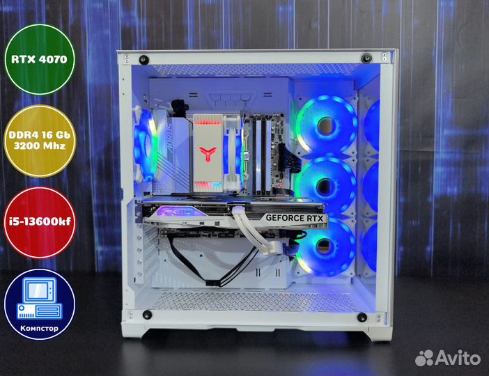 Игровой пк новый i5-RTX4070-16DDR4-FNH36078451-B760
