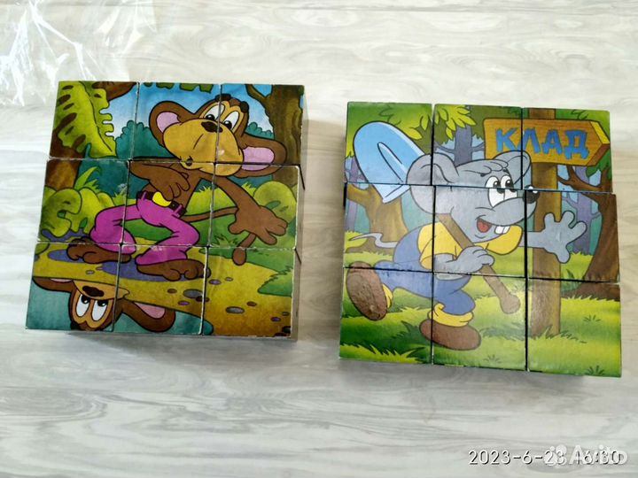 Кубики-пазлы с картинками