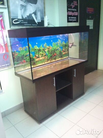 Аквариум 320 прямоугольный, свет, биофильтр, тумба