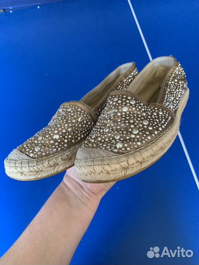 Льняные женские эспадрильи 37-37,5 Испания (23 см)