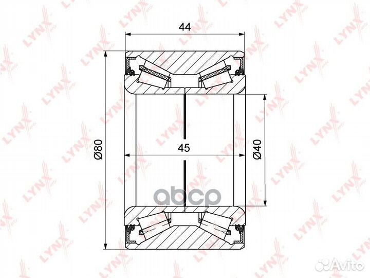 Комплект подшипника ступицы колеса зад WB14
