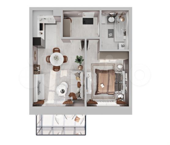 1-к. квартира, 49 м², 9/18 эт.