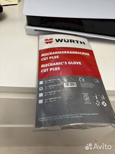 Перчатки wurth size9