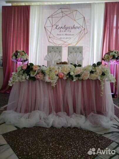 Искусственные цветы для декора свадьбы