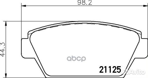 Колодки тормозные дисковые зад NP3031 nissh