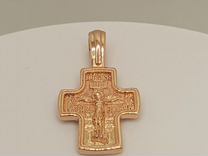 Золотой крест, крестик (новый) 585
