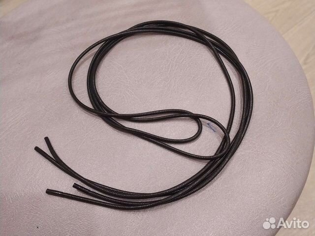 Шнурки чёрные 120см с пропиткой