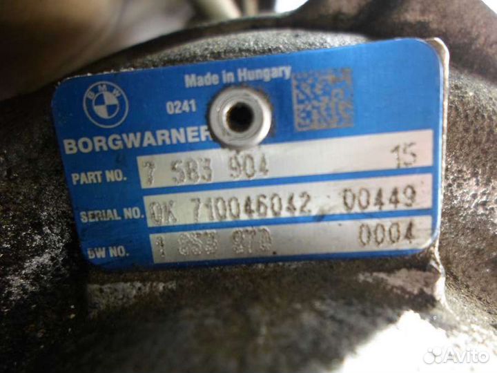 Турбина BMW X5 F15 7583904