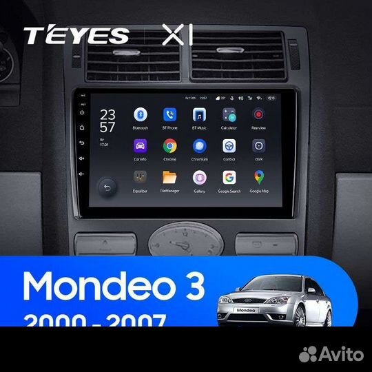 Магнитола Ford Mondeo 3 2000-2007 Андроид Teyes
