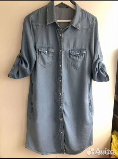 Платье рубашка джинсовое 42-44 новое