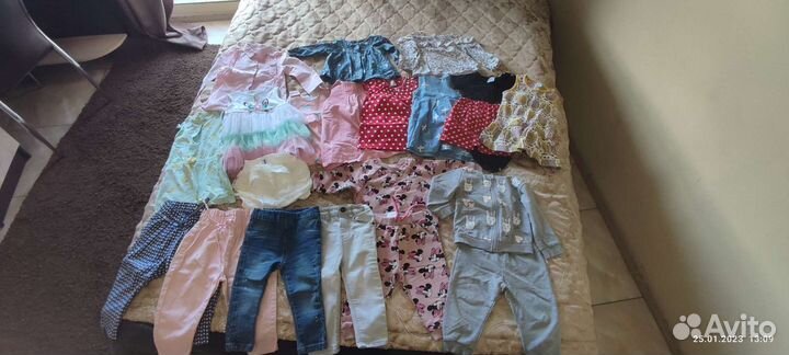 Вещи пакетом на девочку 1 год