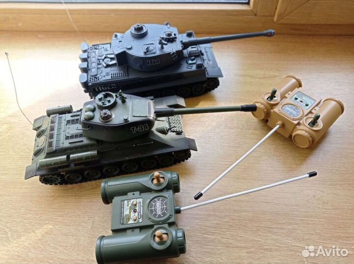 Танковый бой на радиоуправлении