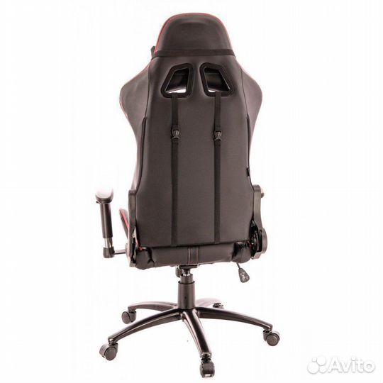 Кресло EverProf Lotus S10 Экокожа Красный/Черный