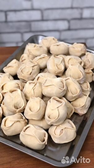 Пельмени вареники манты домашние ручная лепка