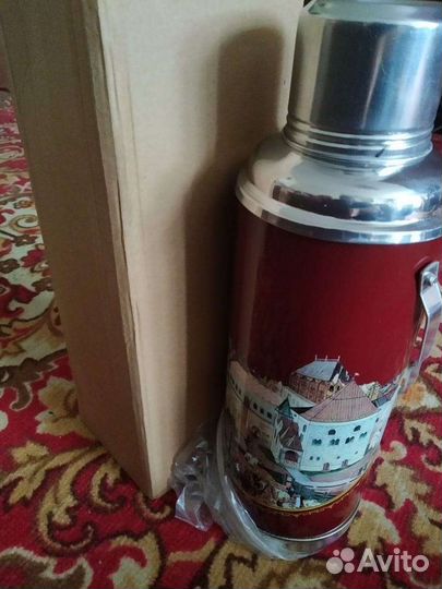 Термос 1,3л.и.2л.Времена ссср.Новый в коробке.Дост