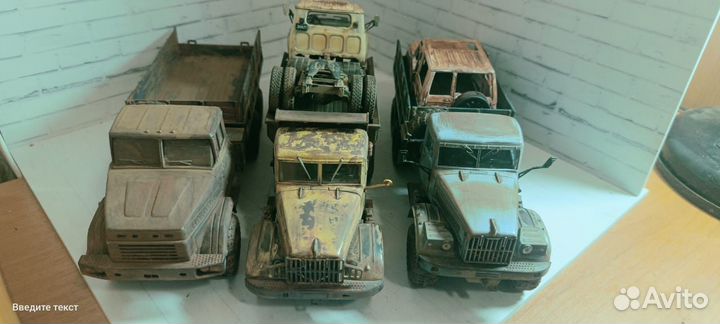 Модель грузовиков для диорамы