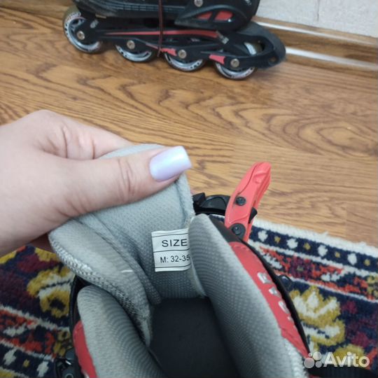 Продам роликовые коньки раздвижные 32-35 размер