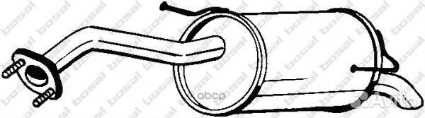 Глушитель задний nissan note E11 bosal 145-249